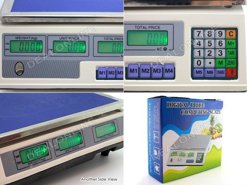 Digital Scale Rechargeable 40KG/5G LCD with Light