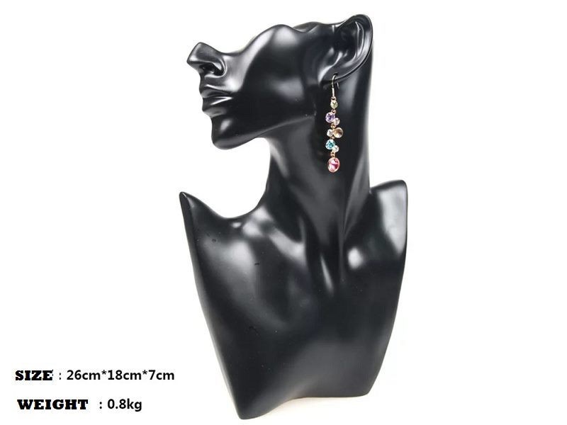 MANNEQUIN HEAD Necklace & Earing Display- 4 COLOURS
