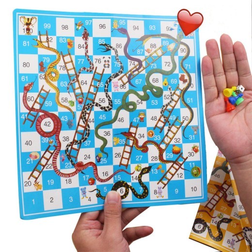 Children'S Day Gift Board Game Checkers Snake Ladders Snake Chess Children'S Puzzle Game Chess Parent-Child Chess Gift