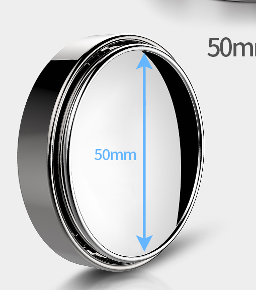 Car Rearview Mirror Small Round Mirror Reversing Blind Spot Mirror HD 360 Degree Adjustable Wide Angle Mirror Reflective Mirror