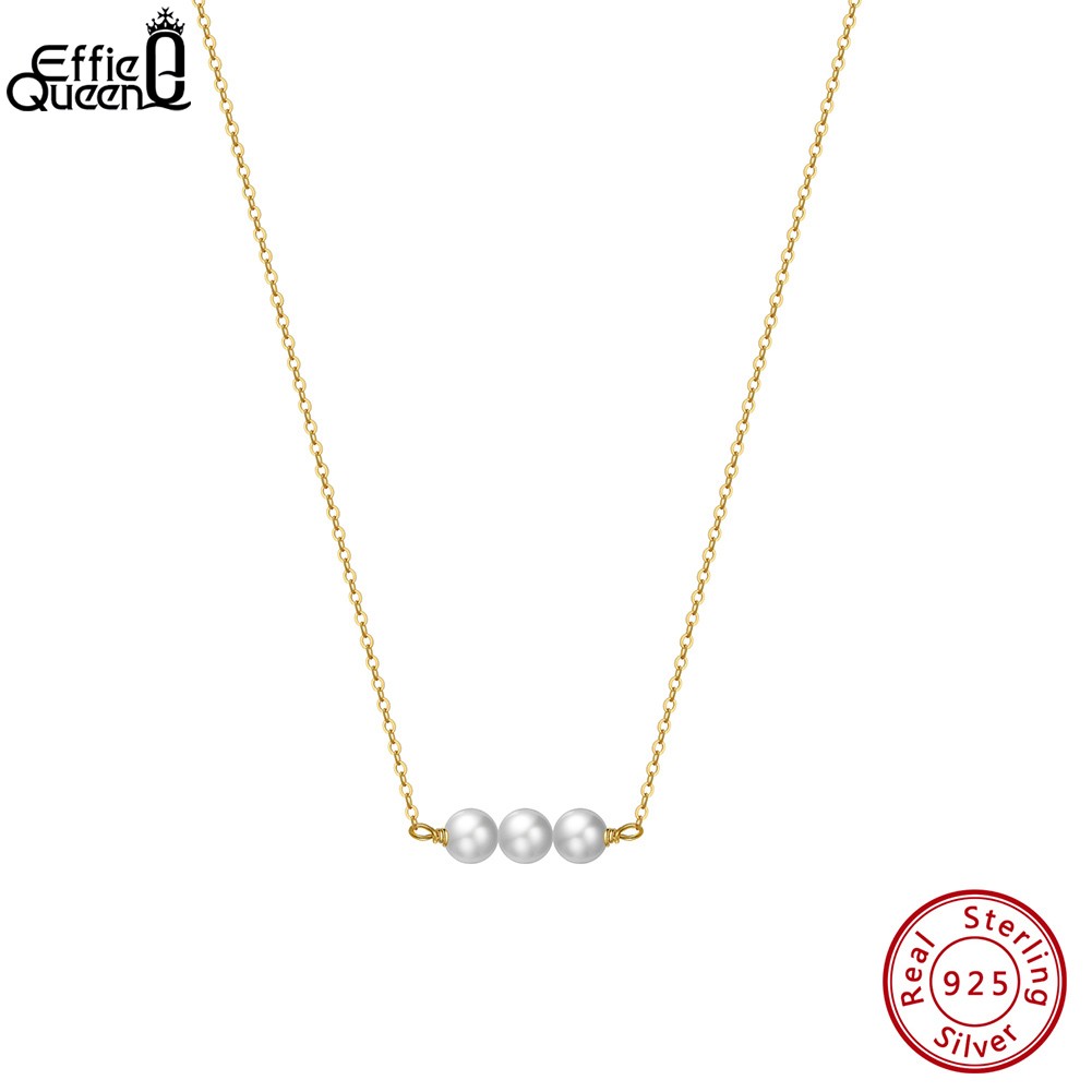 EFFIE QUEEN 14K Gold Plated Baroque Pearl Pendant Necklace