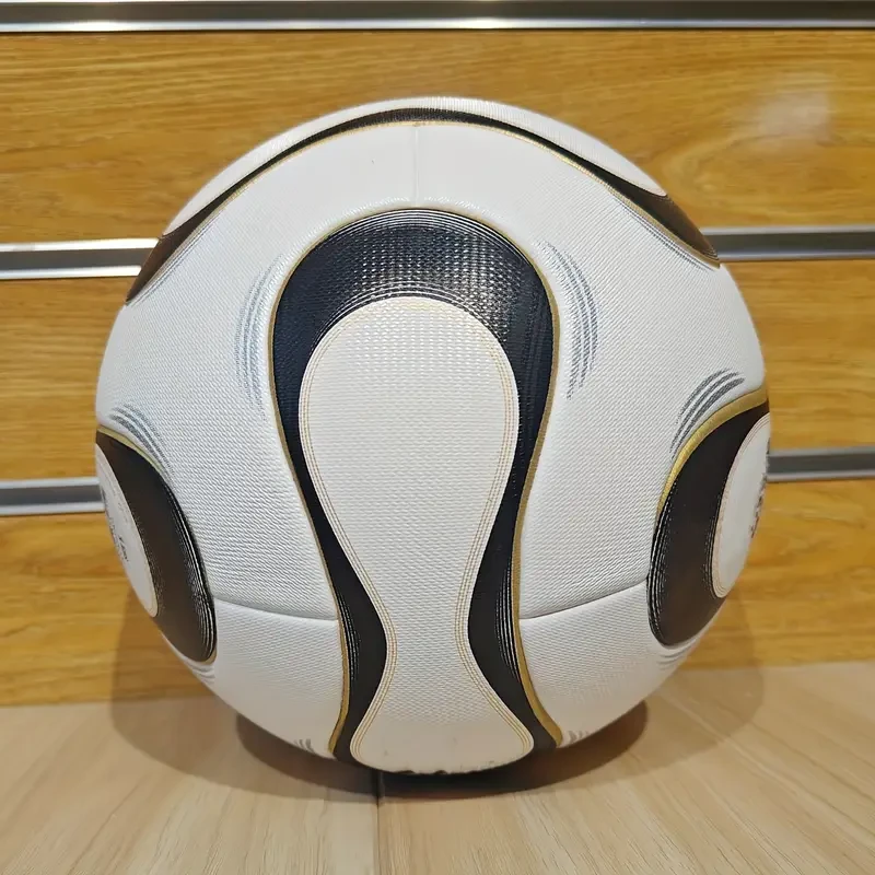 Premium Pu Leather Soccer Ball - Seamless, High-Elasticity & Durable For Adult Training And Competitions, Size 5