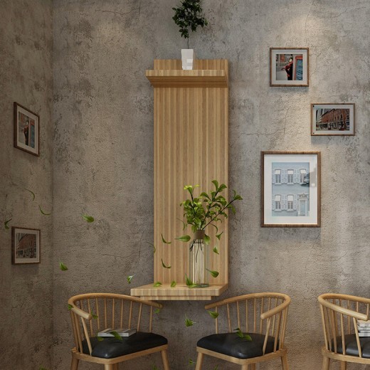 Retro Self-adhesive Wallpaper Cement Color Sticker Net Red Wall