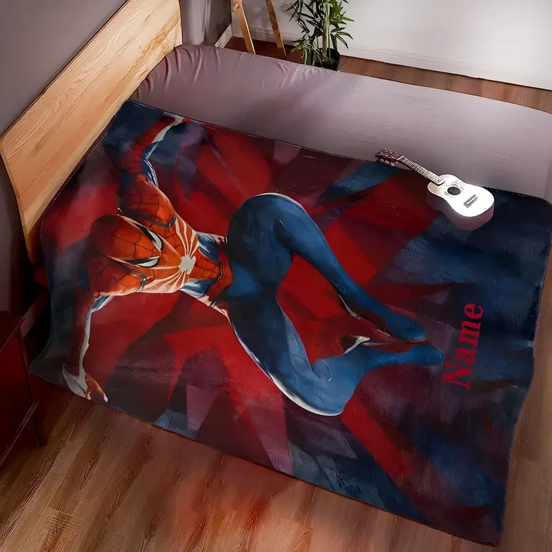 Custom Name Flannel Throw Blanket - HD Print, Soft & Cozy, All-Season Gift Blanket for Couch, Bed, Office, and Travel