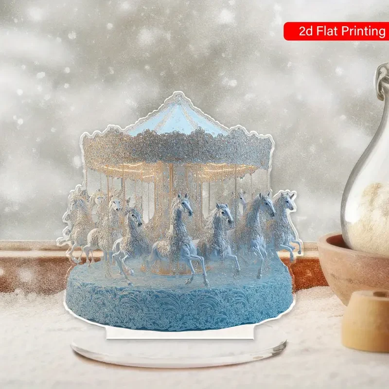 Go-Round Tabletop Decoration, Festive Santa Theme