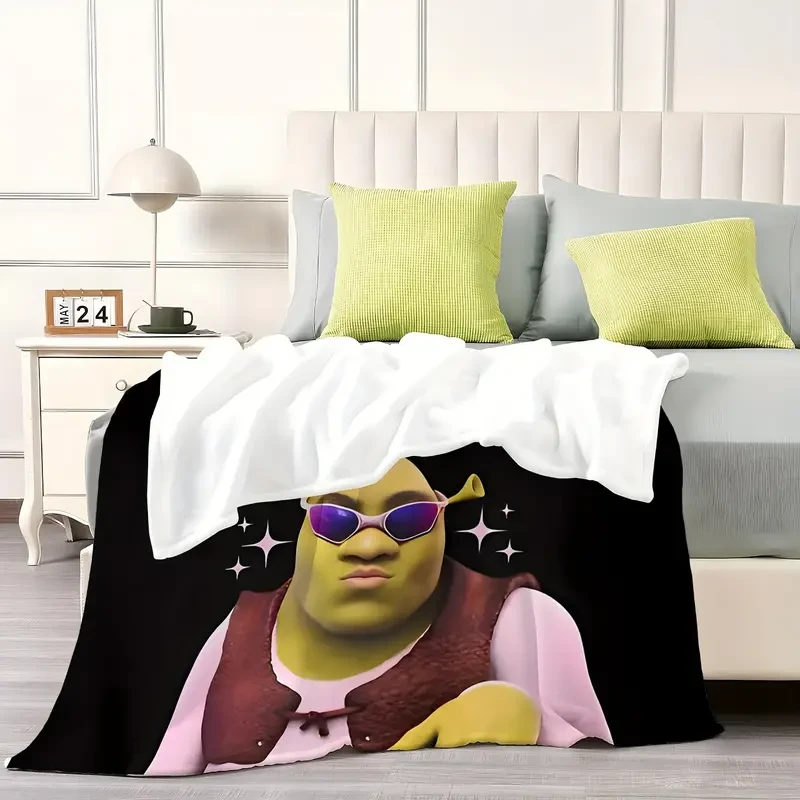 Anime-Inspired "Born to Slay" Flannel Throw Blanket