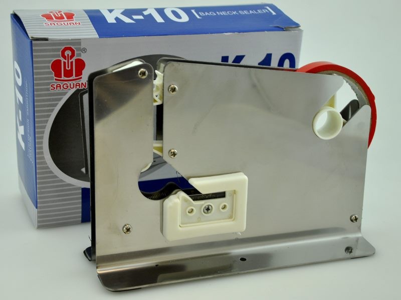 Tape Bag Sealer with Bag Trimmer Stainless Steel