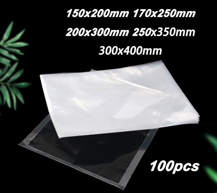 Vacuum Sealer Bags Plastic Bag 100pcs/pack Size XS-L