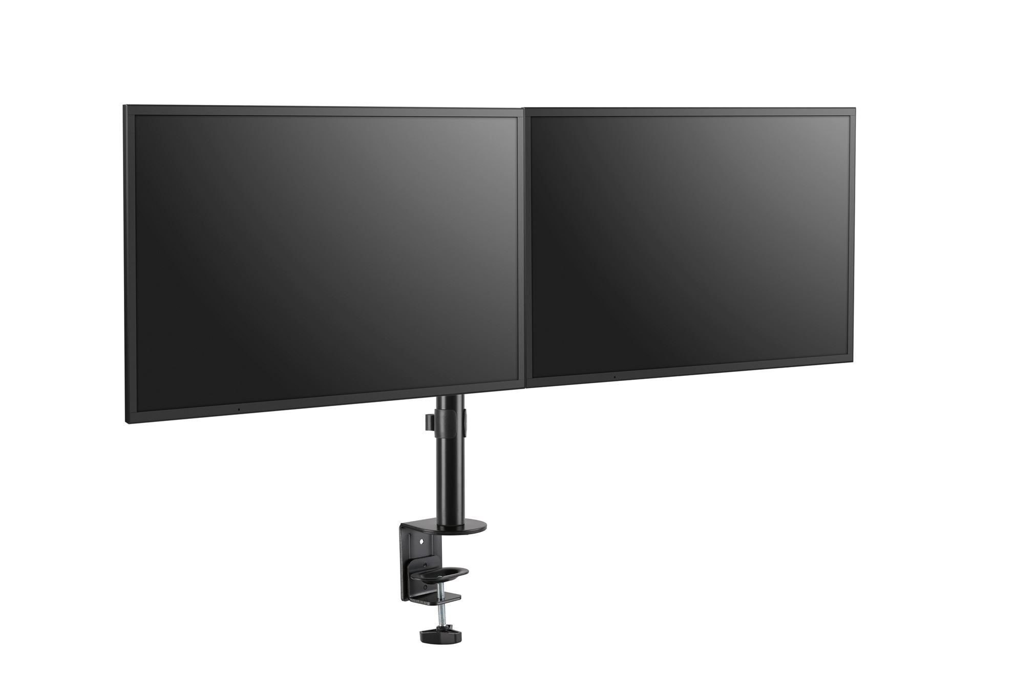 BRATECK 17-32" Dual Monitor Desk Articulating Mount Arm Bracket.