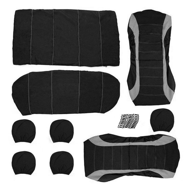 Car Seat Covers Car SUV Van 5 Seater Full Set - Universal Protectors Polyester
