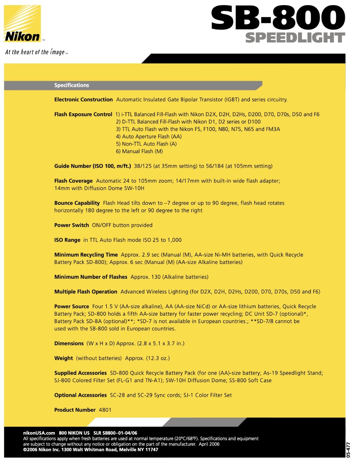 Nikon SB800 Speedlight