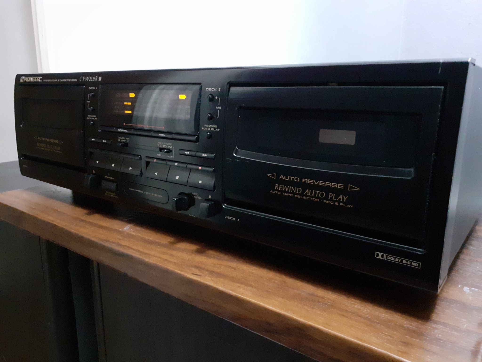 Pioneer Stereo Double Cassette Deck CT-W205R (1996-99)