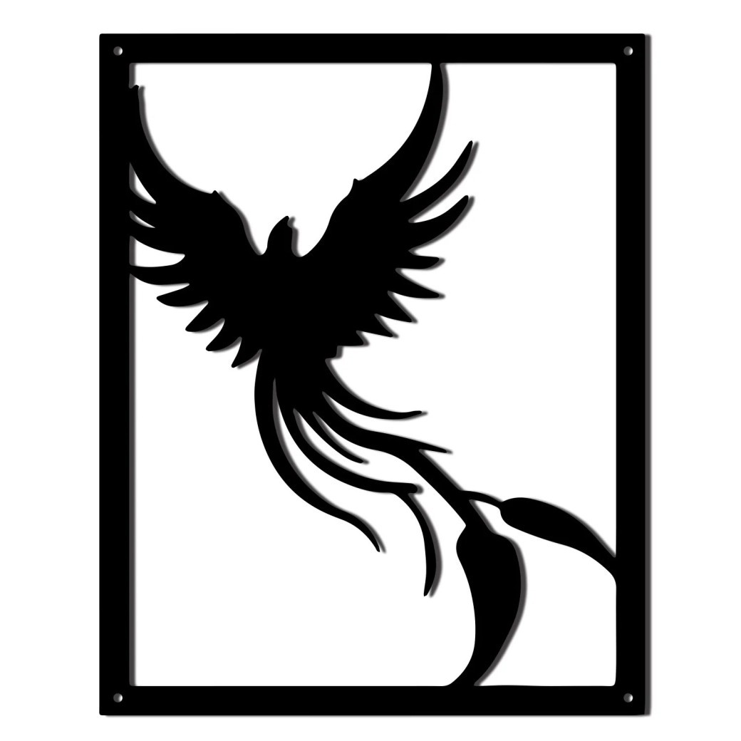 Phoenix Wall Decoration Metal Art Wrought Iron Crafts