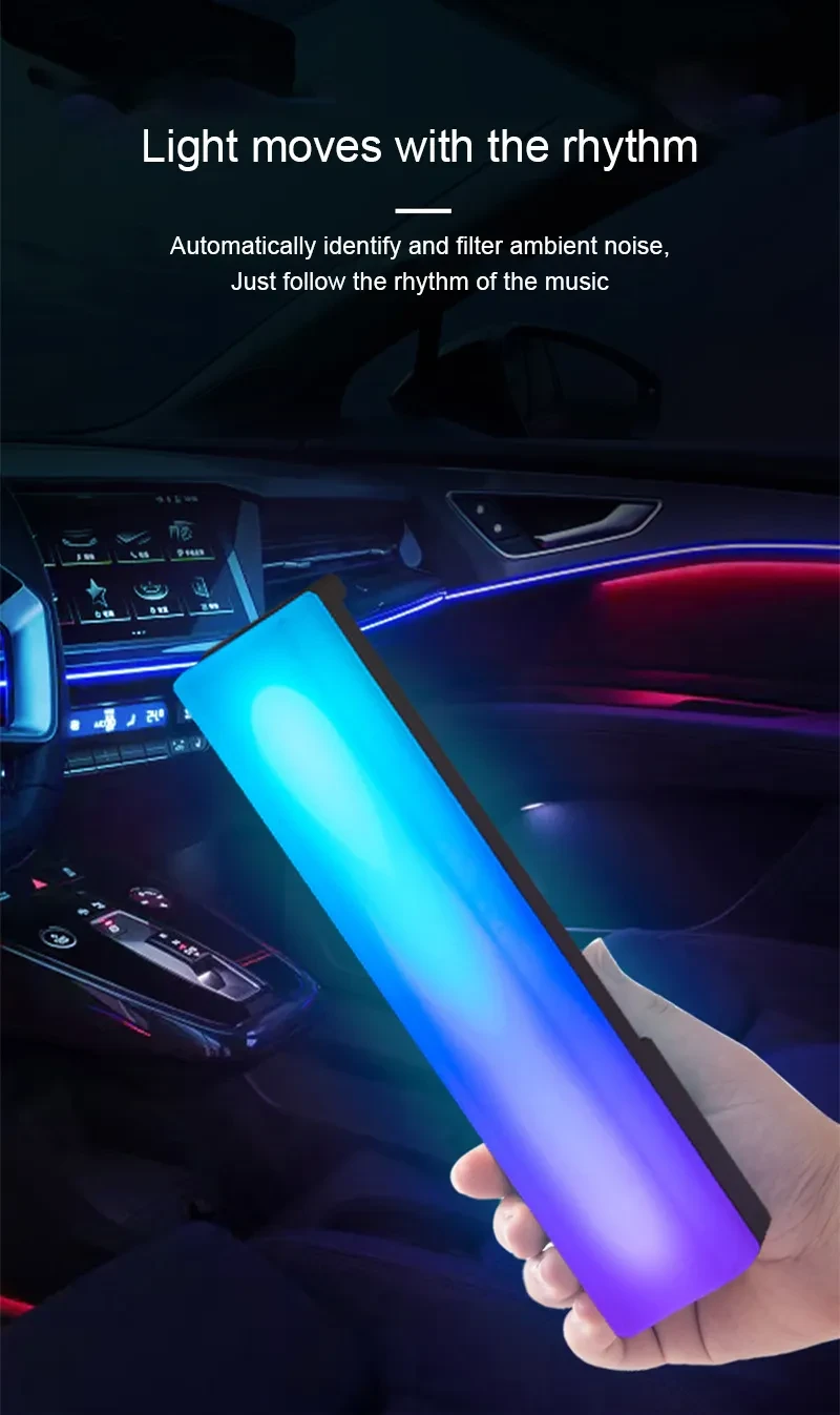 2pcs 3D RGB Light Pick-up Table Top