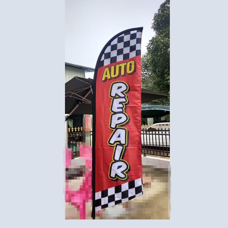 3.4M PREPRINT DOUBLE SIDED FLAG BUSINESS FEATHER BANNER COMMERCIAL