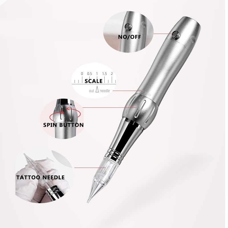 Wireless Rotary Tattoo Pen Machine - Full Set for Permanent Makeup