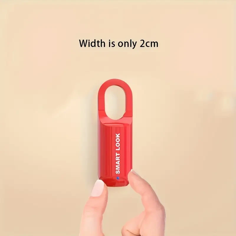 Compact USB-Rechargeable Fingerprint Lock - Versatile for Backpacks, Luggage & More - Long Battery Life, Secure Password Feature