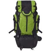 Vida XL Hiking Backpack XXL 75 L Black and Green