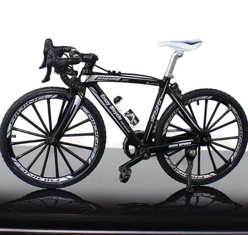 1:10 Mini Alloy Bicycle Model Diecast Metal Finger Racing Mountain Bike Folded Cycling Ornaments Collection Toys For Children