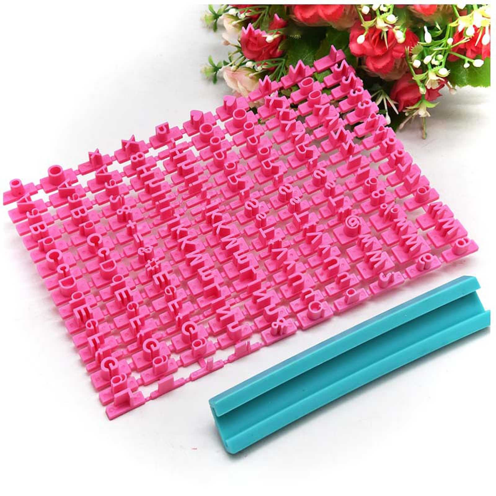 1 Set Alphabet Number Symbols Letter Clay Stamp Impress Embosser - Cookie Press Stamps for Printing Names, Ceramic Pottery Tools