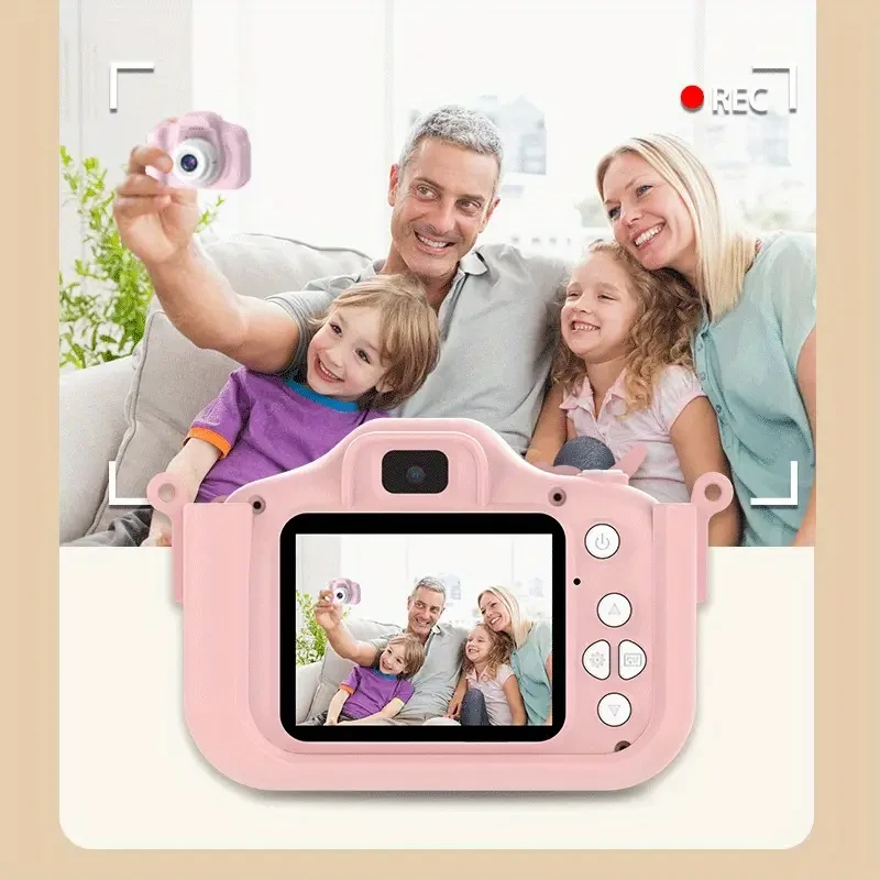 New children's cute fun digital camera can be photographed video mini children's camera Christmas gifts small SLR camera before and after the high-definition double shot cartoon Halloween gifts