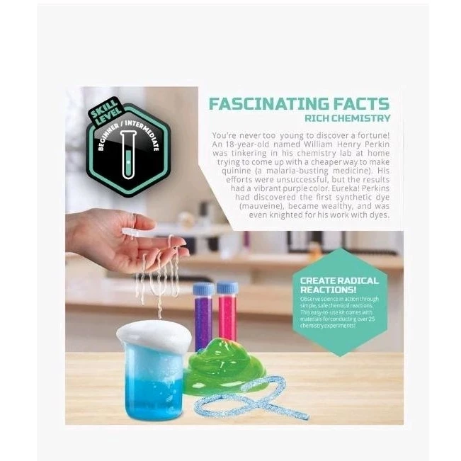 Discovery Mindblown Toy Reaction Lab Experiment Set 13pc