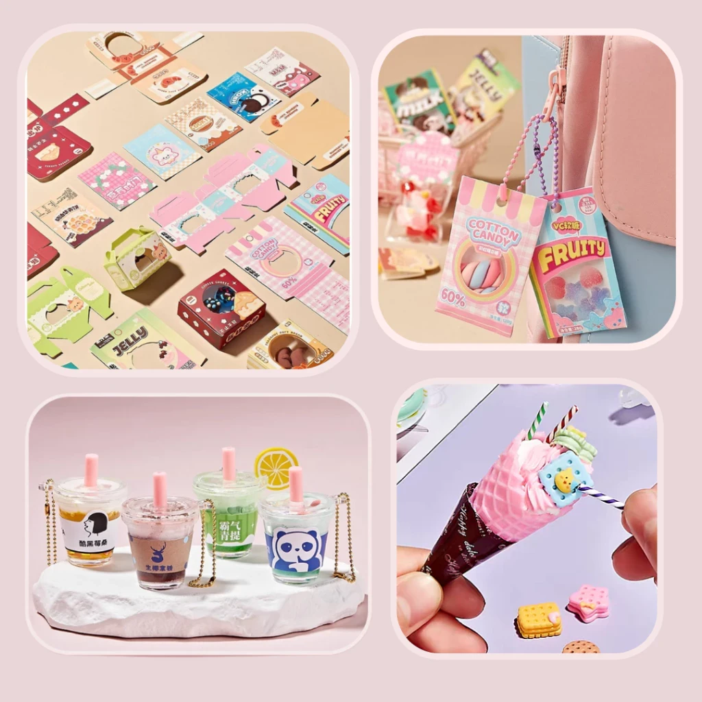 DIY Mini Handmade Food Play Educational Toys for Children to Make Food