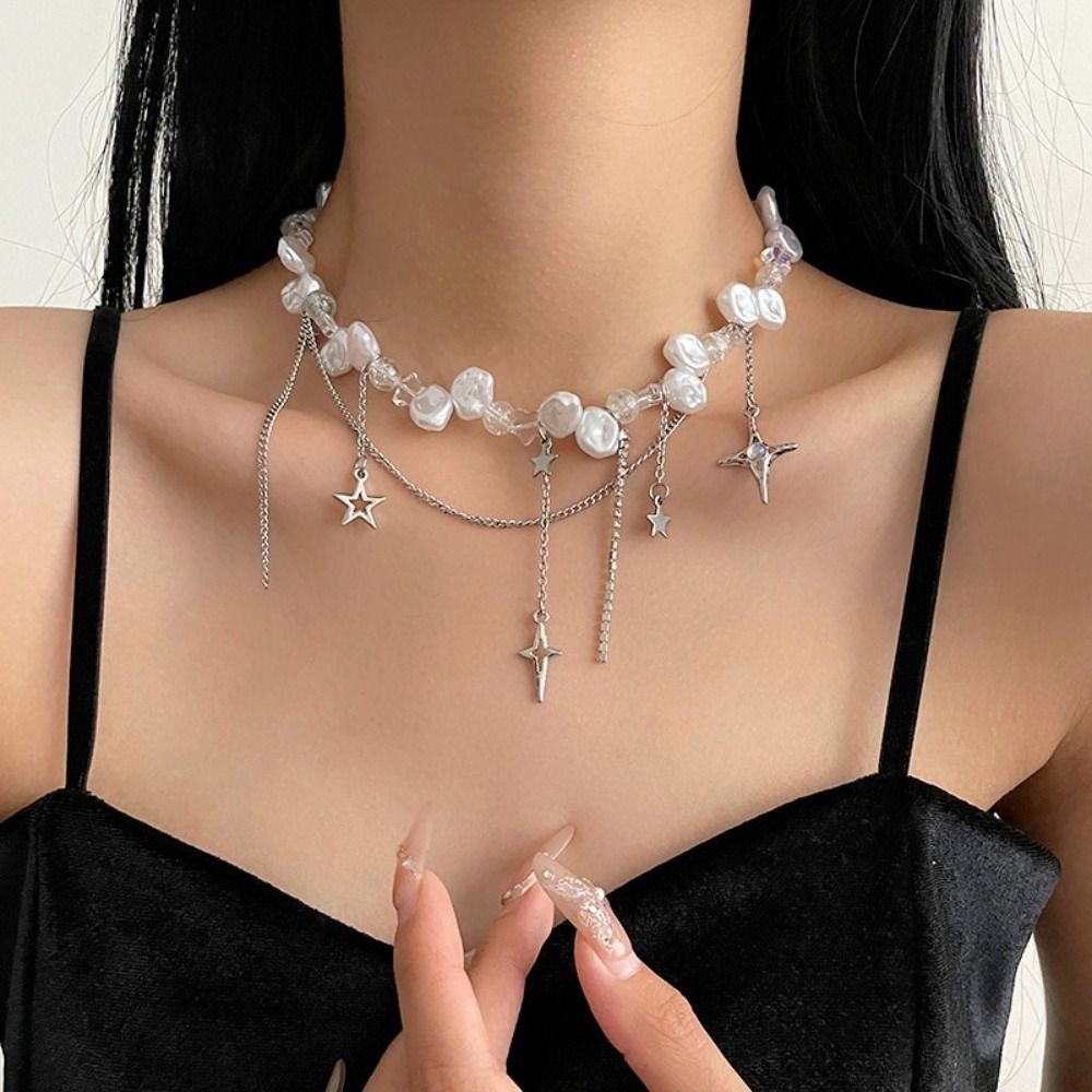Collar Bone Baroque Choker Necklace