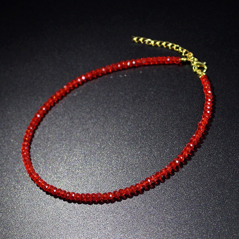 Fashion Simple Black Beads Choker Necklace