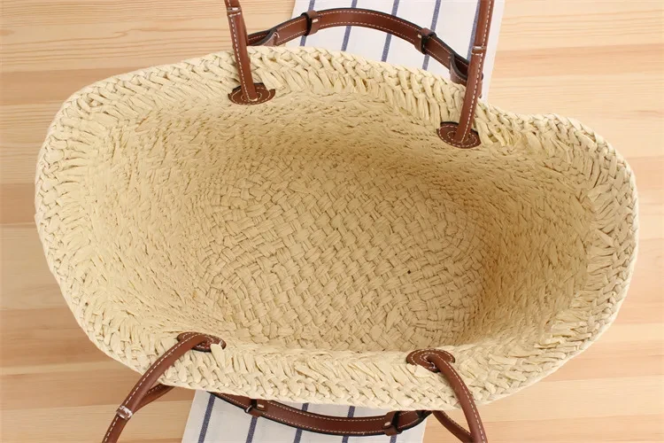 New Large Capacity Shoulder Hand-carrying Dual-use Woven Bag