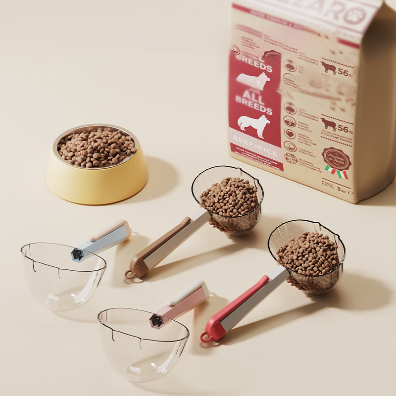 Pet Food Spoon Dog Cat Food Spoon With Clip Hygienic Feeding For Dogs And Cats Universal Cat Food Spoon Cross-border