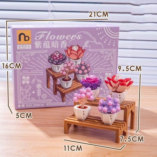 Girls Decoration Gift Building Blocks Toys