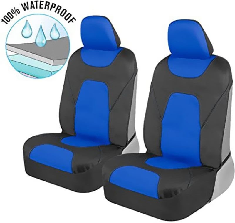 Waterproof Front Bucket Seat Cover Neoprene 2 - Seater Set Universal Fit