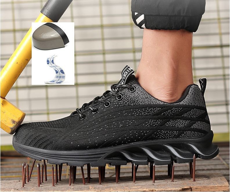 Women Steel Toe Work Shoes Anti Piercing Lightweight Sneakers Hiking Size 8 - 12