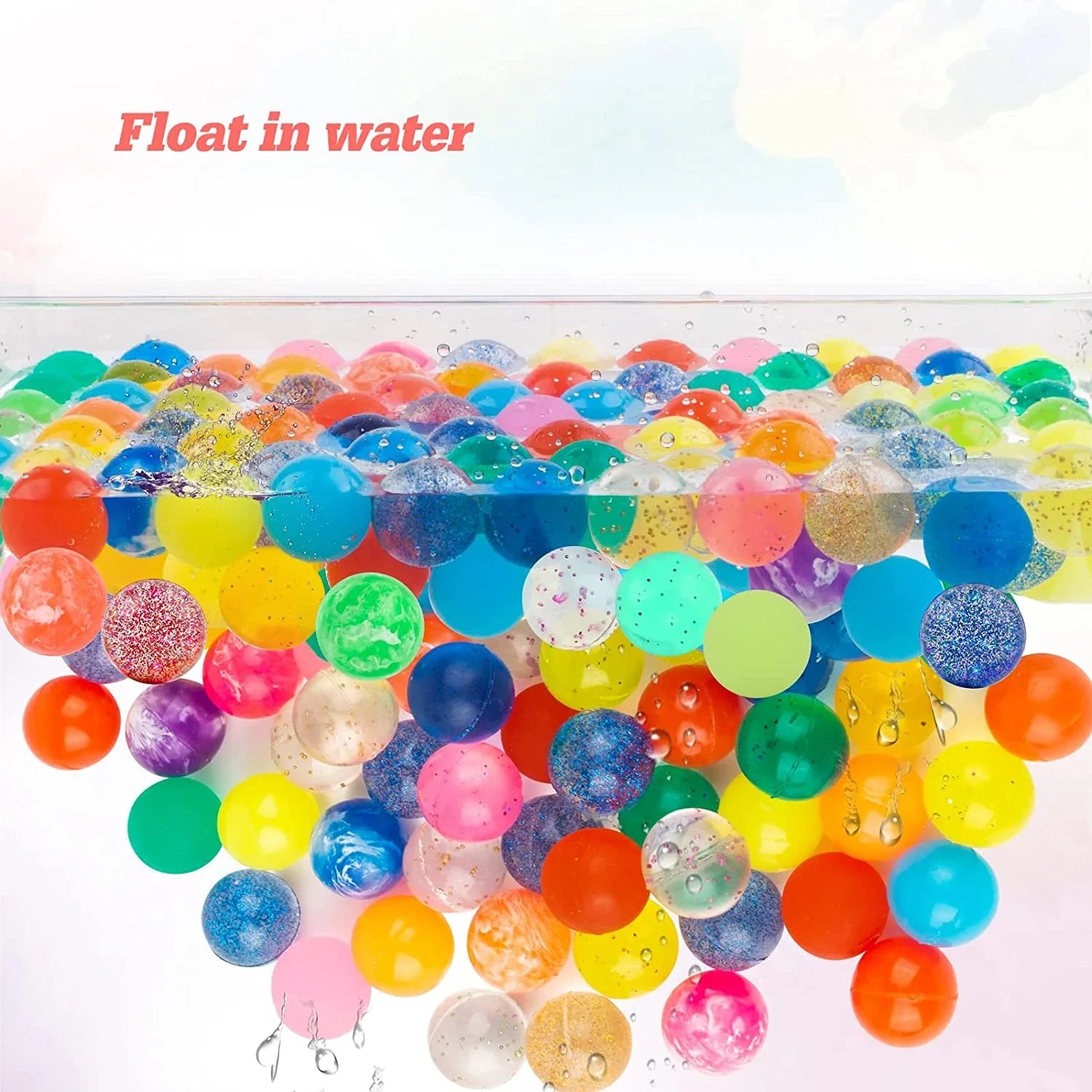 1PC 25mm Jumping Rubber Ball Toy - Anti-Stress Bouncing Ball for Kids