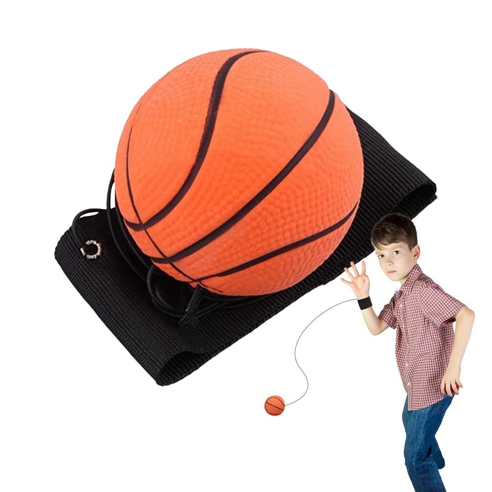 Rubber Bouncy String Ball - Wrist Rebound Toy for Boys and Adults