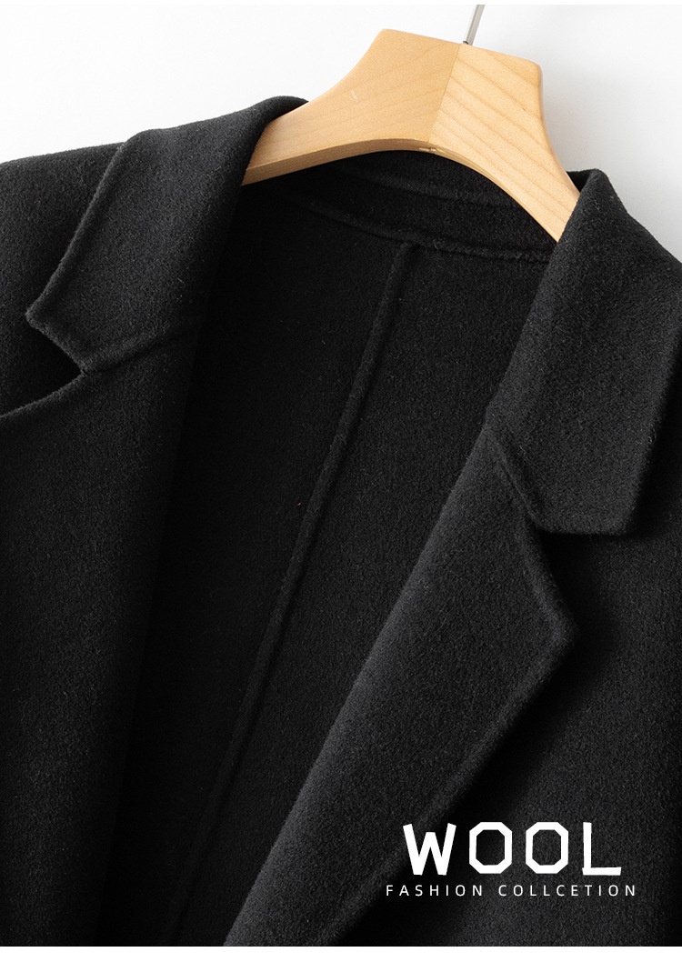 Double-sided Wool Overcoat Women's Short