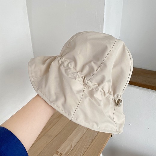 Show Face Small Shade Sunscreen Hat Casual Ins Wind Korean Style Drawstring Basin Hat Women