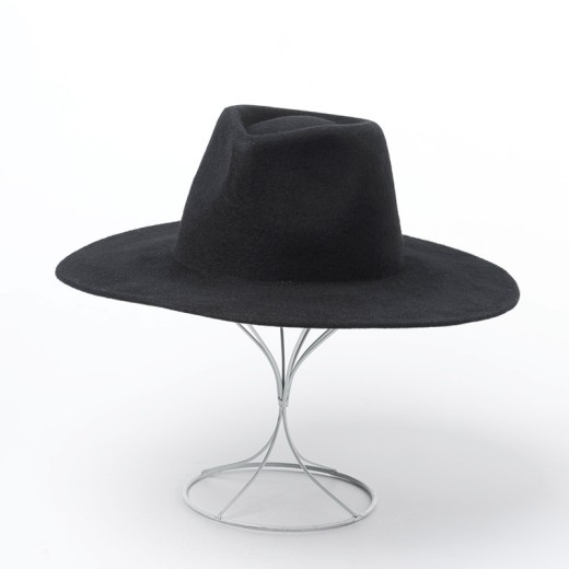 Hat room woolen big brim top hat