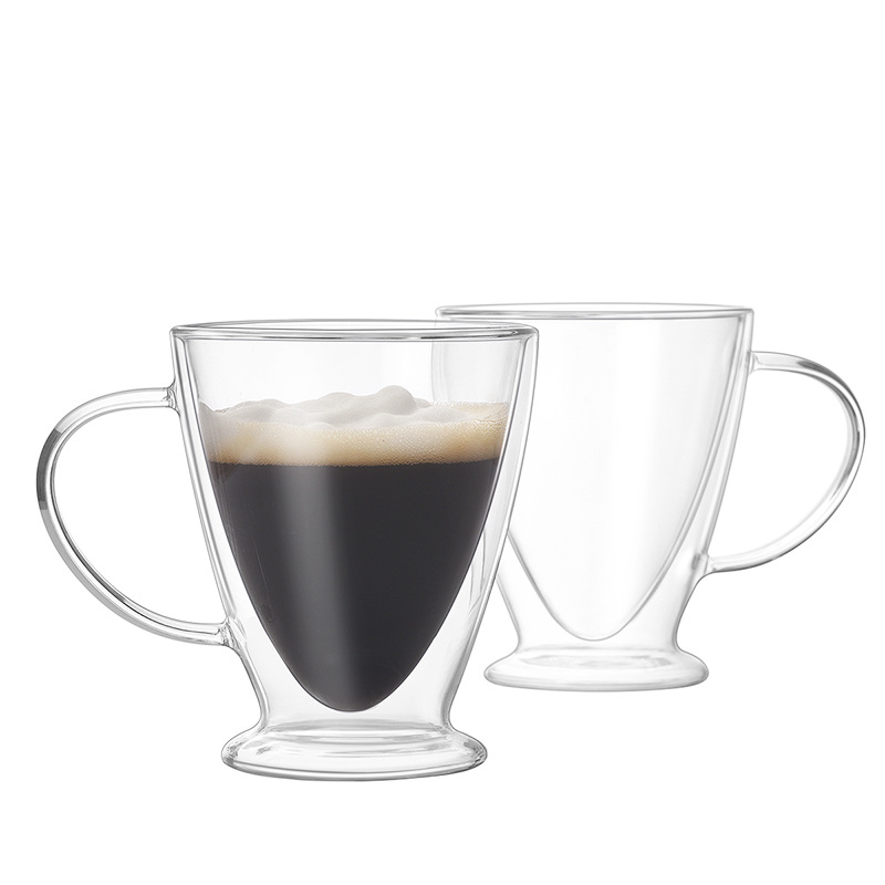 Double Layer Glass Cup Transparent Coffee Cup