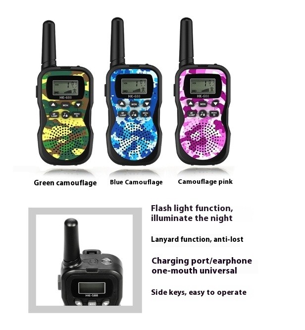 Electronic Products Outdoor Camouflage Children's Handheld Toy Walkie-talkie