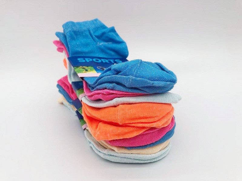 12 Pairs (NZ W5-8) Candy Colour Women's/Girls' Ankle Socks