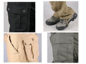 32-44 Navy Men Multi-pocket Cargo Pants Outdoor Trousers Hiking Camp