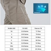 Men's Tactical Pants Water Resistant Flex Ripstop Cargo Lightweight Hiking-GREY