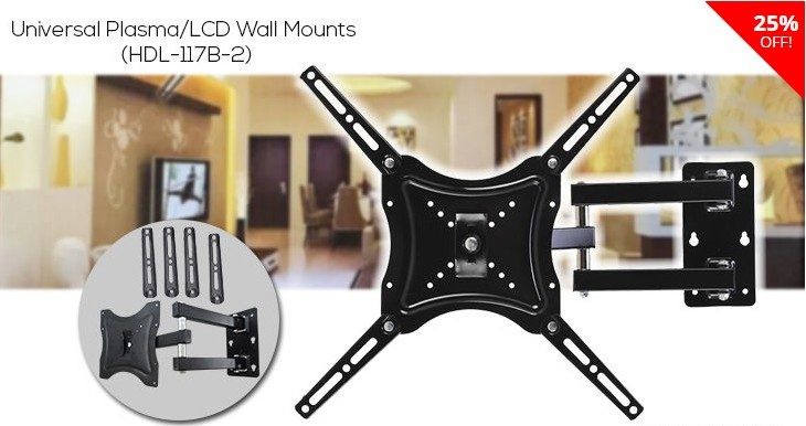 TV Bracket Wall Mount Swivel 14"-55" LED LCD Universal