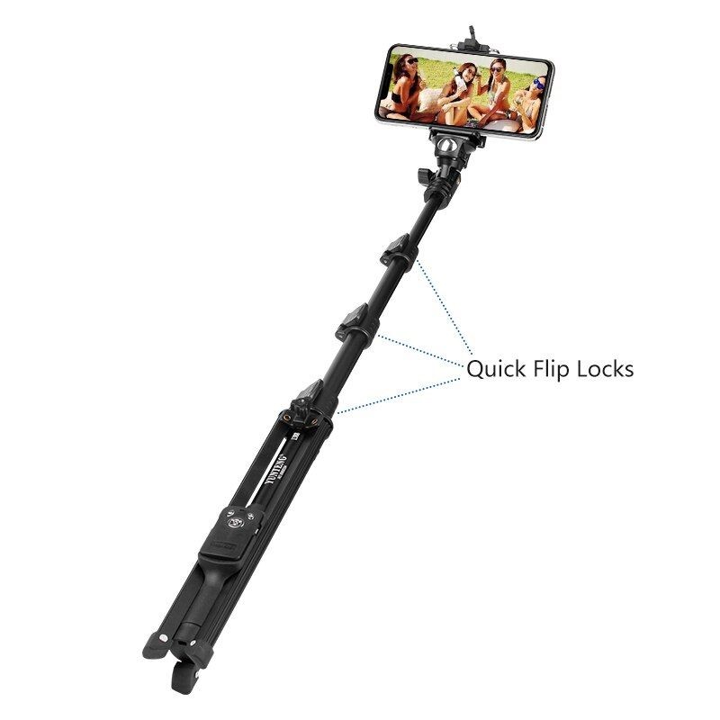 Yunteng VCT-1388 Professional Aluminum Alloy Video Tripod for Phone Camera Canon