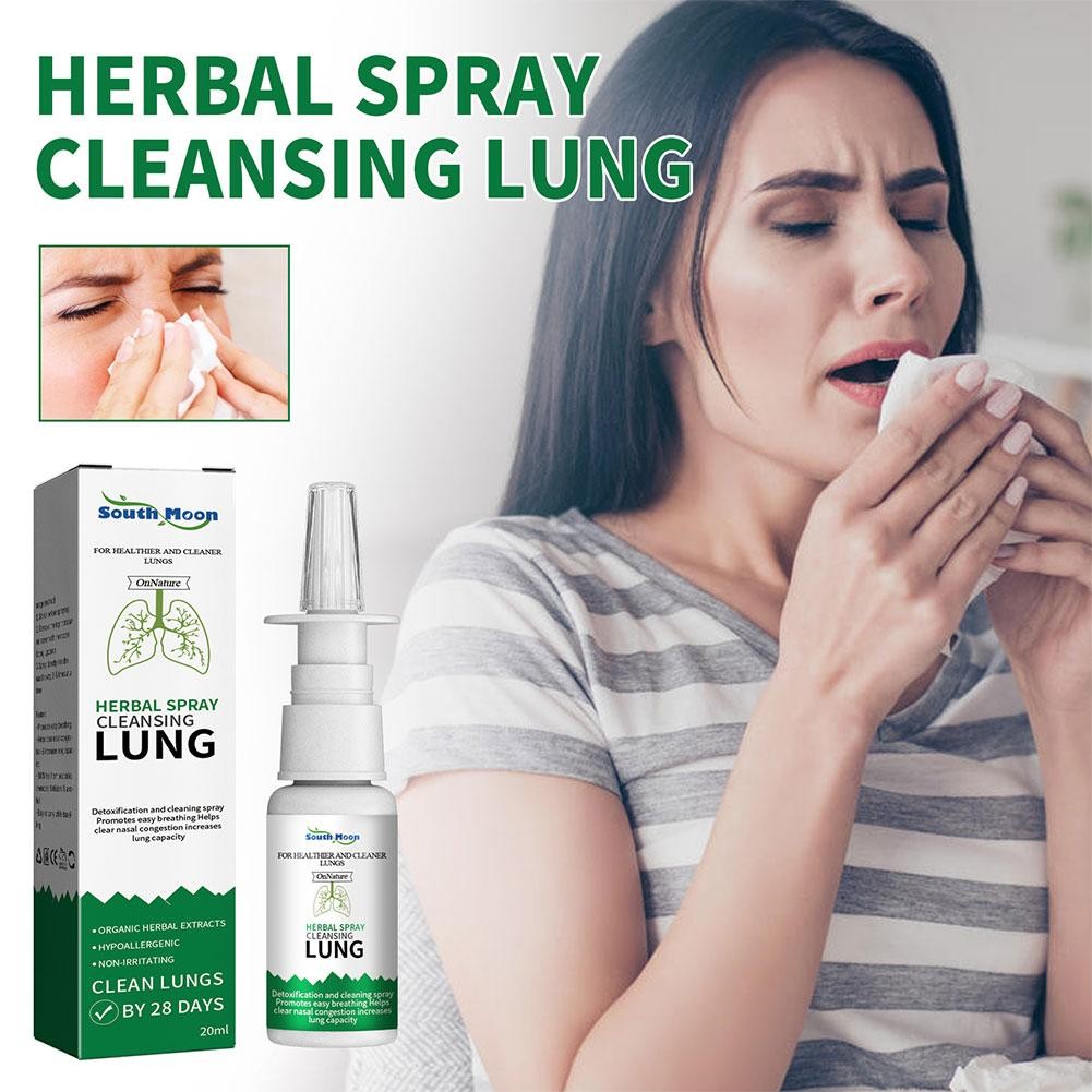 20ml Lung Detox Herbal Cleanser Spray - Anti Snoring and Nasal Congestion Relief