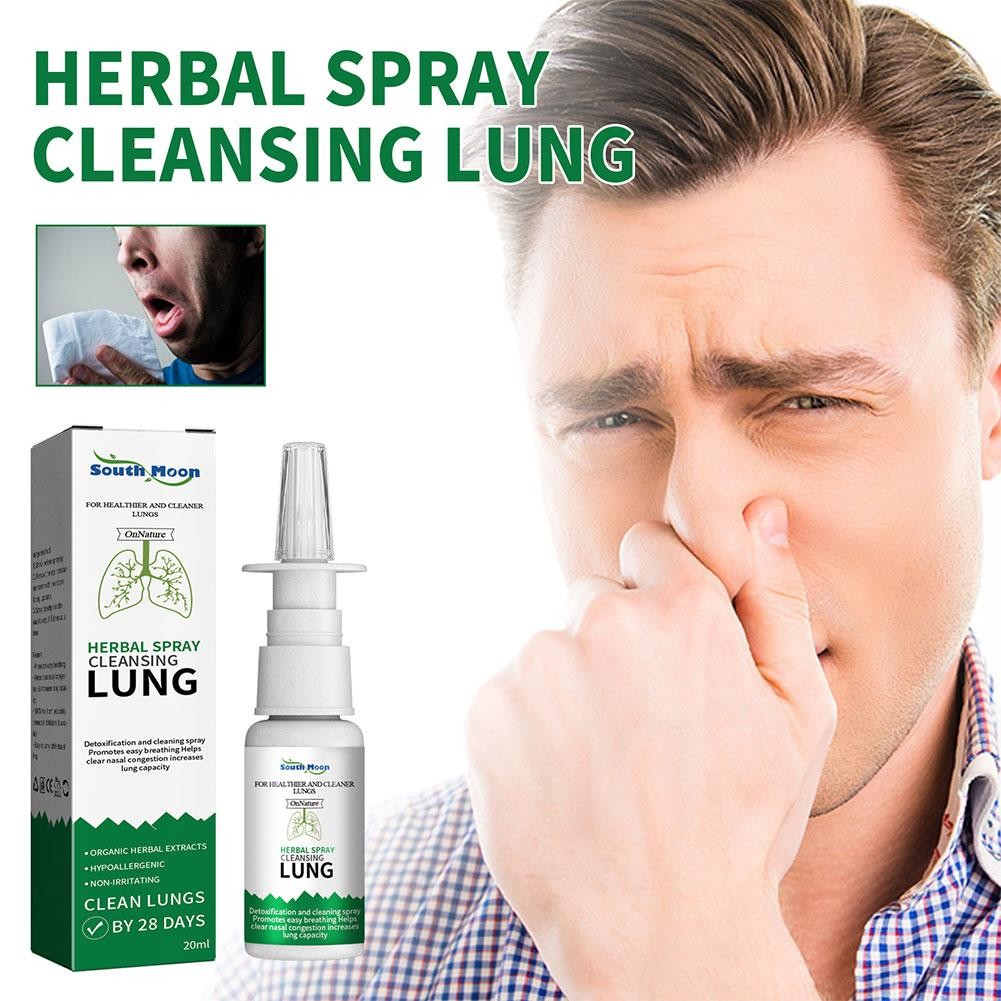 20ml Lung Detox Herbal Cleanser Spray - Anti Snoring and Nasal Congestion Relief