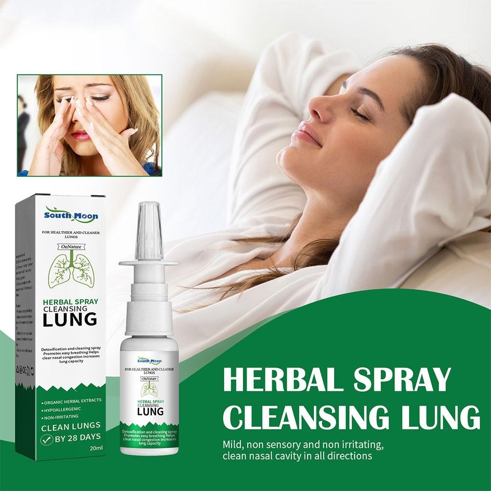 20ml Lung Detox Herbal Cleanser Spray - Anti Snoring and Nasal Congestion Relief