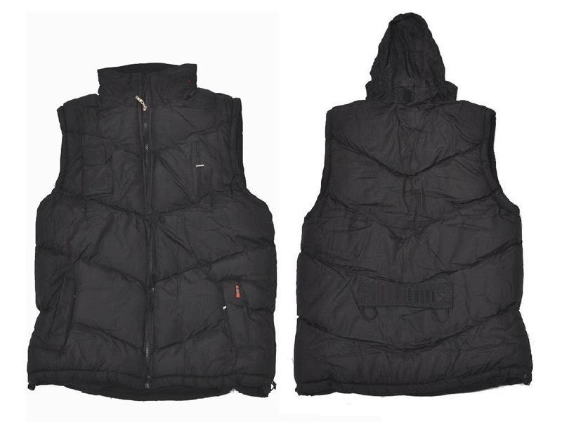 4XL Fleece Lining Vest/Sleeveless Hooded Jacket